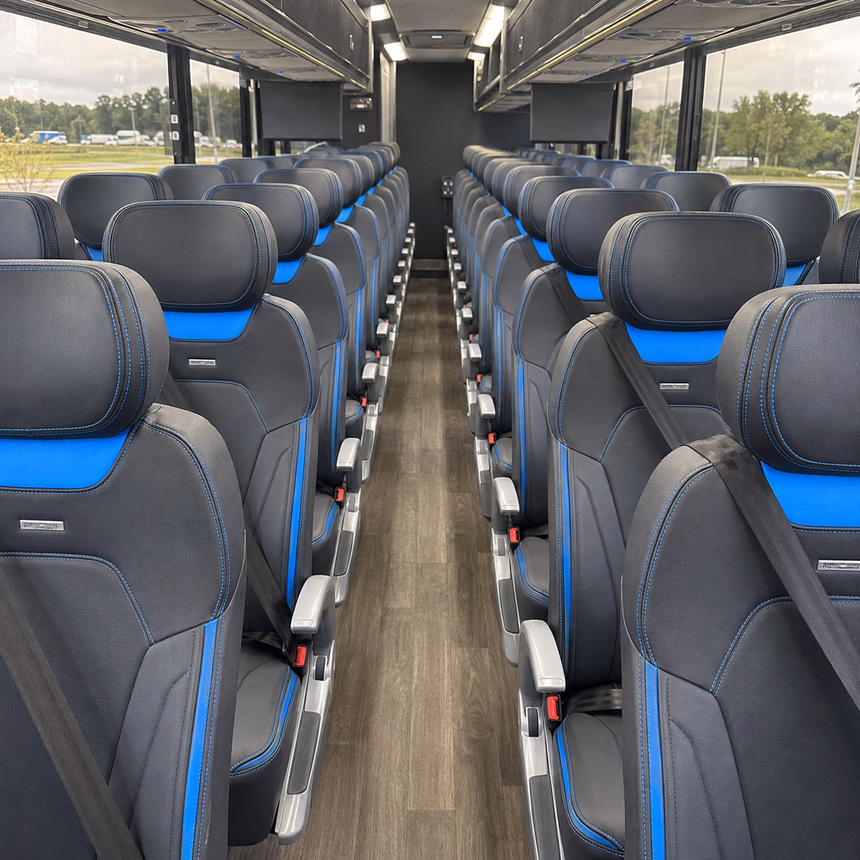 memphis charter bus services interior